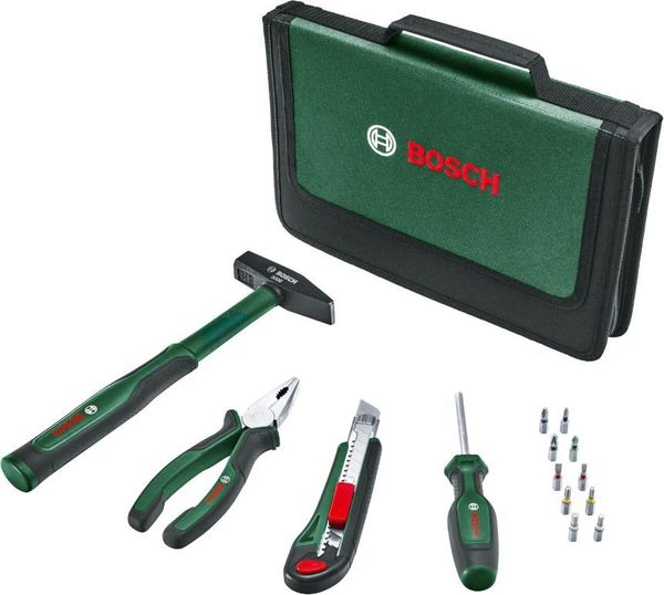 🧰 Σετ Εργαλείων Χειρός Bosch Easy Starter (14 Τεμάχια με Θήκη)